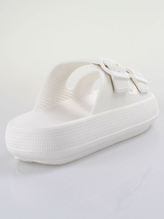 Xti Anatomic Flatforms Women's Sandals White