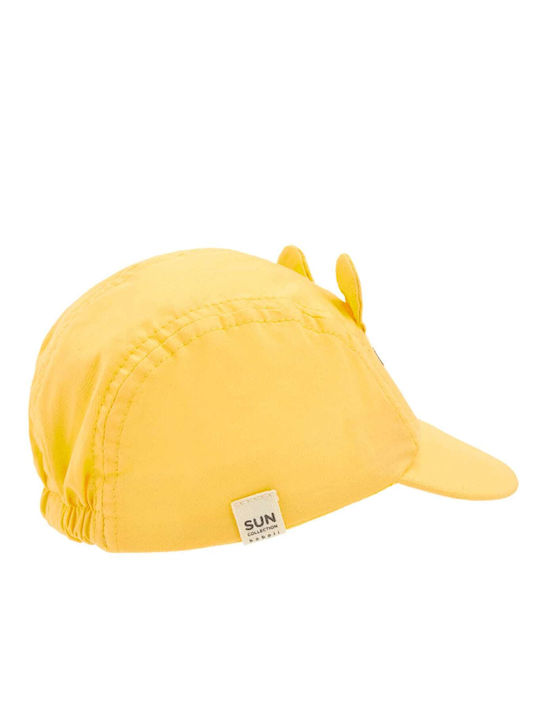 Boboli Παιδικό Καπέλο Jockey Υφασμάτινο Κίτρινο