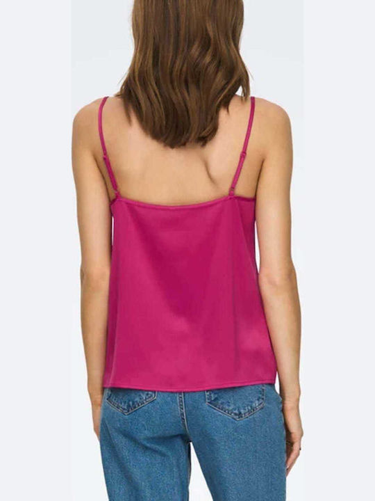Damen Lingerie Top mit Spitze Fuchsie