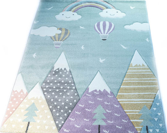 Tzikas Carpets 24192-040 Детско килимче Светлосин 133x190см Дебелина 13мм