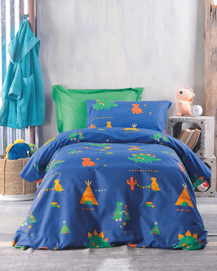 Rythmos Kids Duvet Set Single with Pillowcase Tobias Blue 160x240cm
