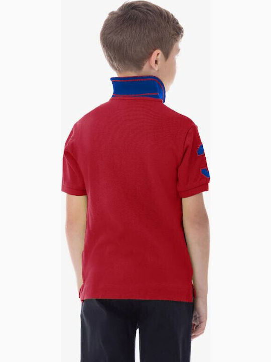 Polo pentru copii Cu mânecă scurtă Dirty Pink Fluo