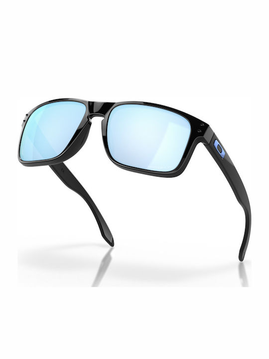 Oakley Holbrook Men's Sunglasses with Black Plastic Frame and Blue Polarized Mirror Lens OO9102-C1