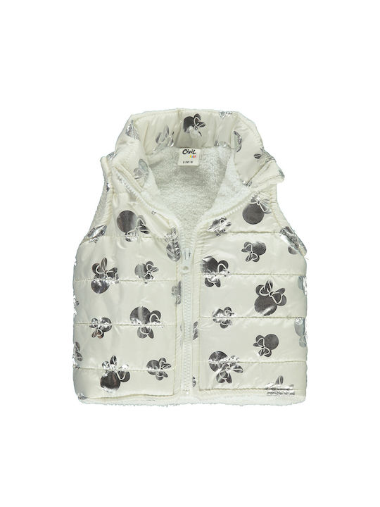 Baby vest with sheep 'minnie' ecru for girls (6-24 months)