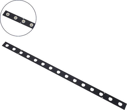 GloboStar Mounting Rail for Spotlights made of Aluminum Black 15pcs 90237