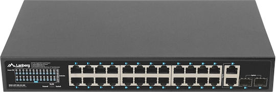 Lanberg RSGE-24P-2GE-2S-360 Unmanaged L2 PoE+ Switch με 24 Θύρες Gigabit (1Gbps) Ethernet και 2 SFP Θύρες