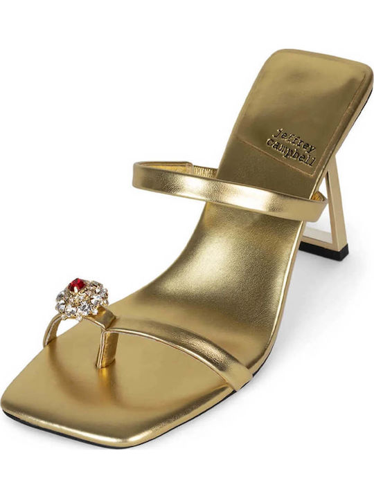 Jeffrey Campbell Heirloom Leather Sandals Gold