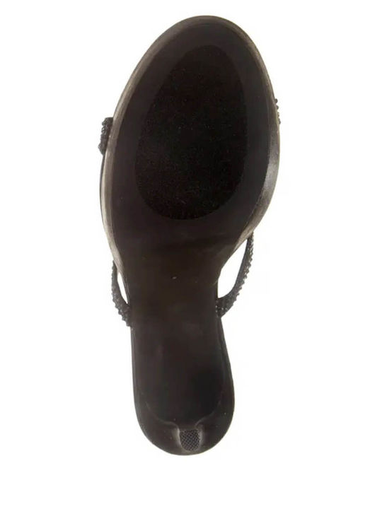 Fameaholic Sandals with Strass Black