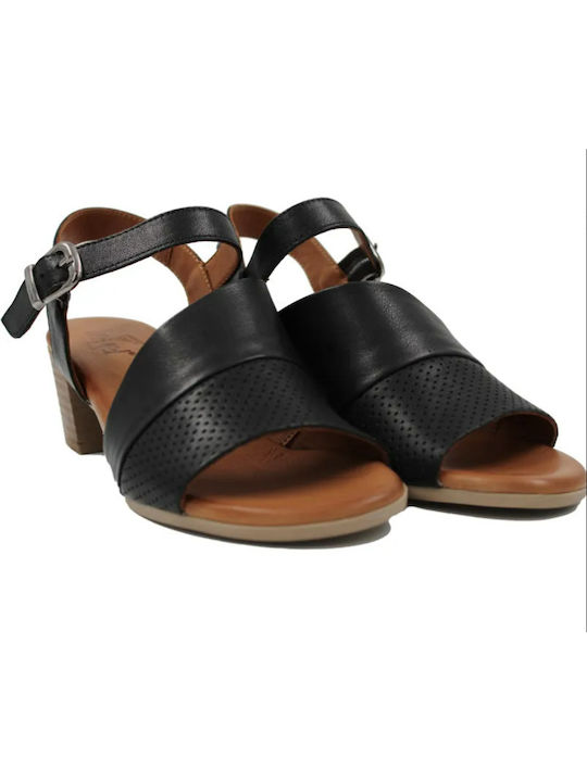 Leder Sandalen Anatomisch Schwarz