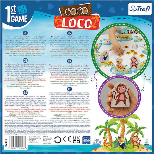 Настолна игра Coco Loco! 2+ години (EN) Trefl
