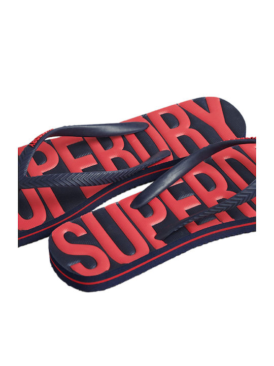 Vintage Vegan Women's Flip Flops Navy Blue