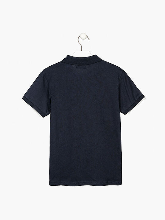 Losan Kids' Polo Short Sleeve Navy Blue