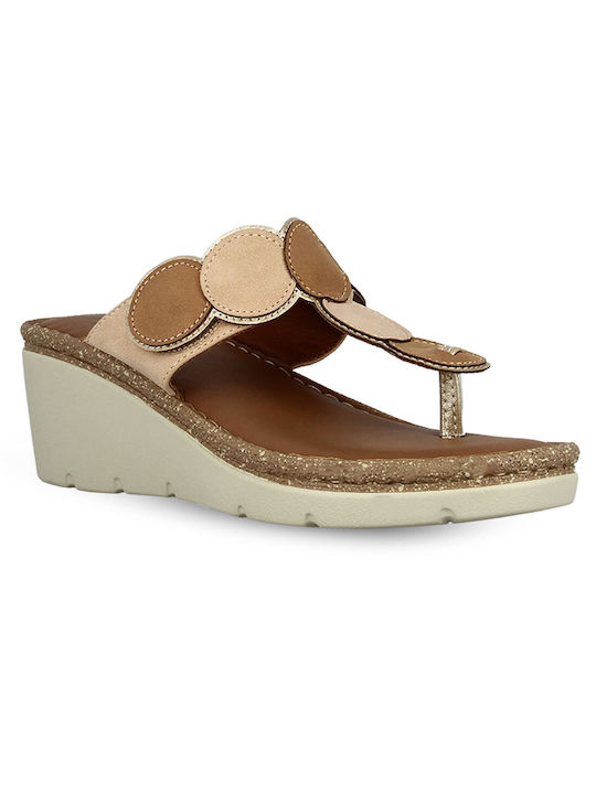 Parex Anatomic Women's Platform Wedge Sandals Brown