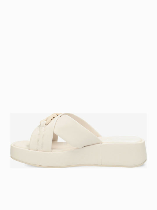 Lexi Γυναικεία Σανδάλια Flatforms Λευκά