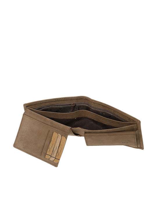 Δερμάτινο Ανδρικό Πορτοφόλι με RFID Light Brown