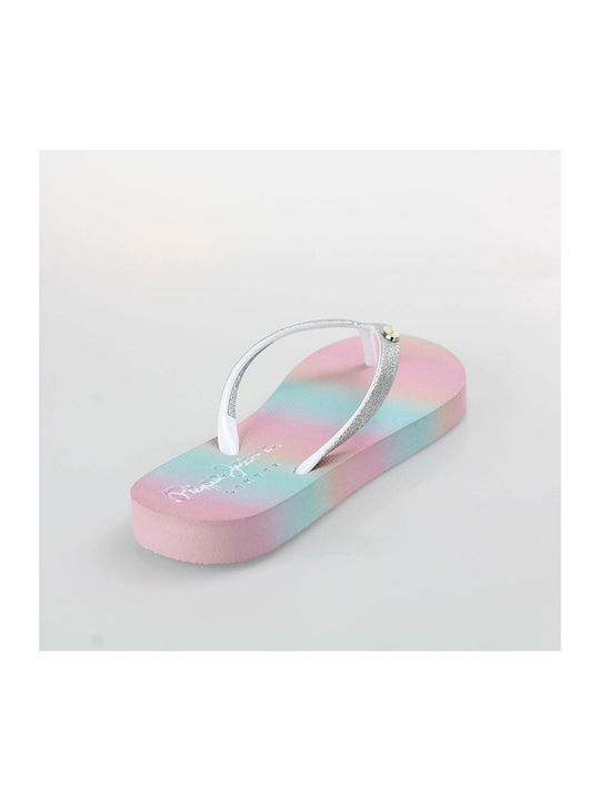 Șlapi pentru copii Flip Flops Argintii