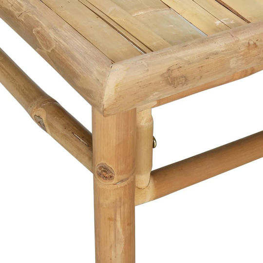 Masa Masa de lounge pentru spații exterioare mici de bambus 65x55x30buc