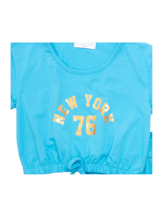 Funky Kids Set with Shorts Summer 2pcs Blue