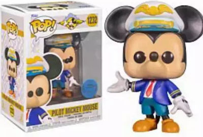 Funko Pop! Disney: Mickey Mouse Arzător comercial de blat cu pilot 1232 Ediție Specială