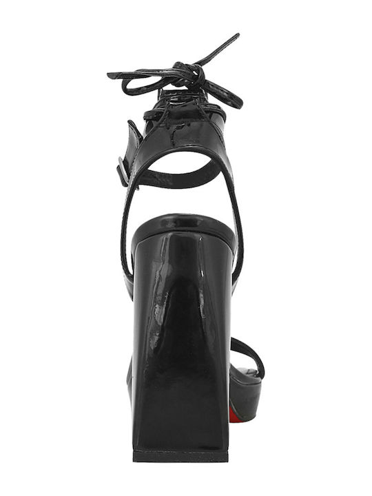 Souille Leather Sandals Black