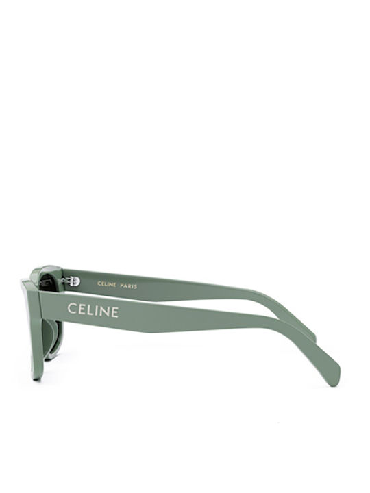 Celine Women's Sunglasses with Green Acetate Frame and Gray Lenses CL40249U 95A