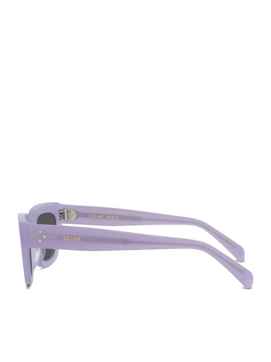 Celine Women's Sunglasses with Purple Plastic Frame and Gray Lens CL40197U-78A