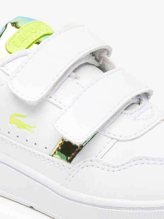 T-Clip Παιδικά Sneakers με Σκρατς Λευκά