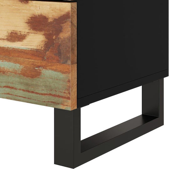 Wooden Bedside Table Multicolour 50x33x62cm