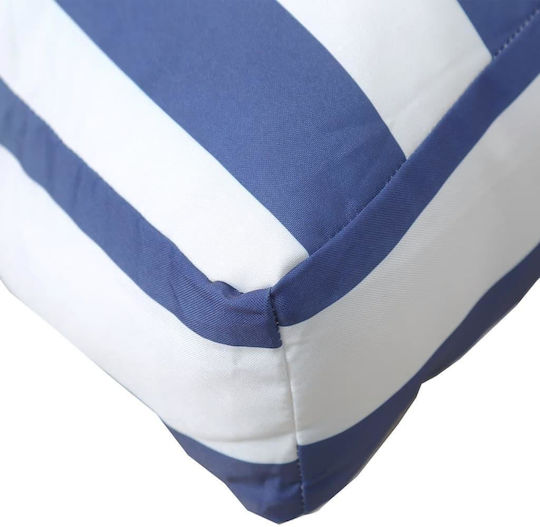 vidaXL Palette Sofa Cushion with Backrest Bamboo Blue 2 Pieces 120x80cm