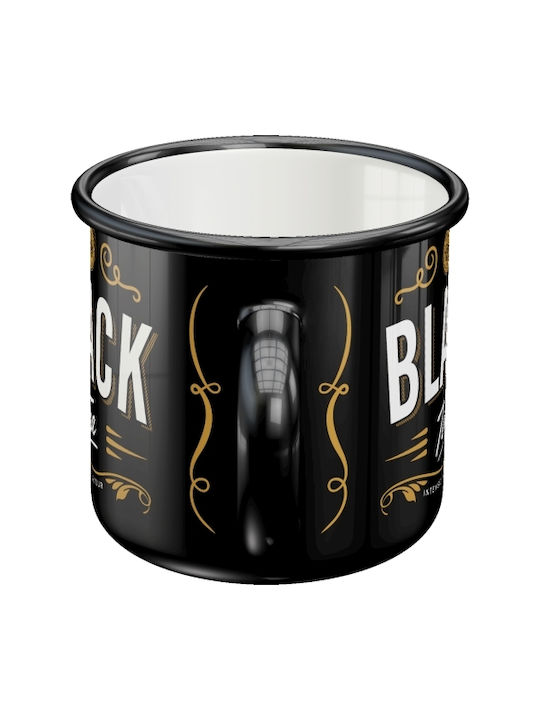 Nostalgic Art Black Tea Cană Emailat Neagră 360ml 43224