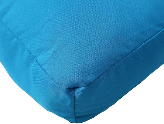 vidaXL Garden Chair Cushion with Bamboo Backrest Light Blue 2 Pieces 70x70cm