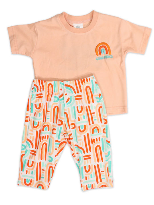 Kids' Set with Leggings Summer 2pcs Orange
