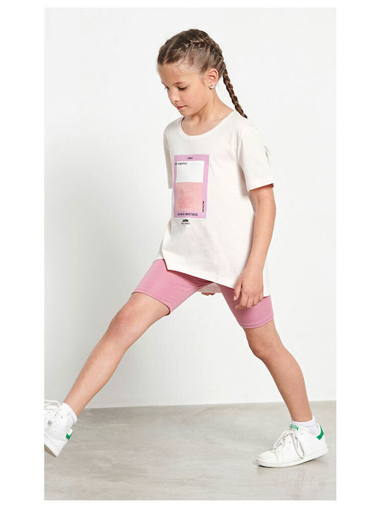 Kinder Leggings Sport Kurz Rosa Innocence