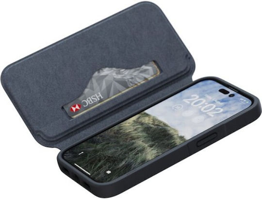Njord Leather Wallet Δερμάτινο Μαύρο (iPhone 14 Pro)