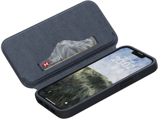 Njord Leather Brieftasche Leder 2mm Schwarz (iPhone 14)