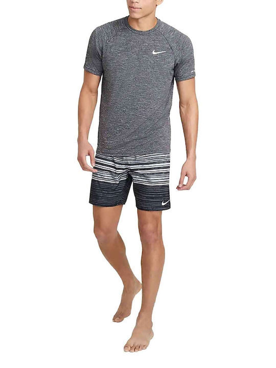 Nike Essential Hydroguard UPF 40+ Ανδρική Κοντομάνικη Αντηλιακή Μπλούζα Γκρι