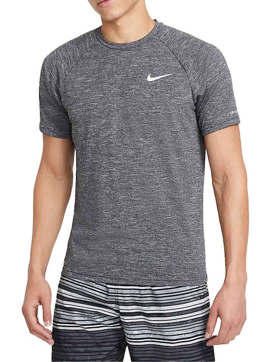 Nike Essential Hydroguard UPF 40+ Ανδρική Κοντομάνικη Αντηλιακή Μπλούζα Γκρι
