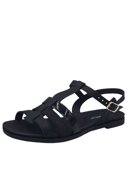 Piccadilly Women's Flat Sandals Anatomic in Black Color