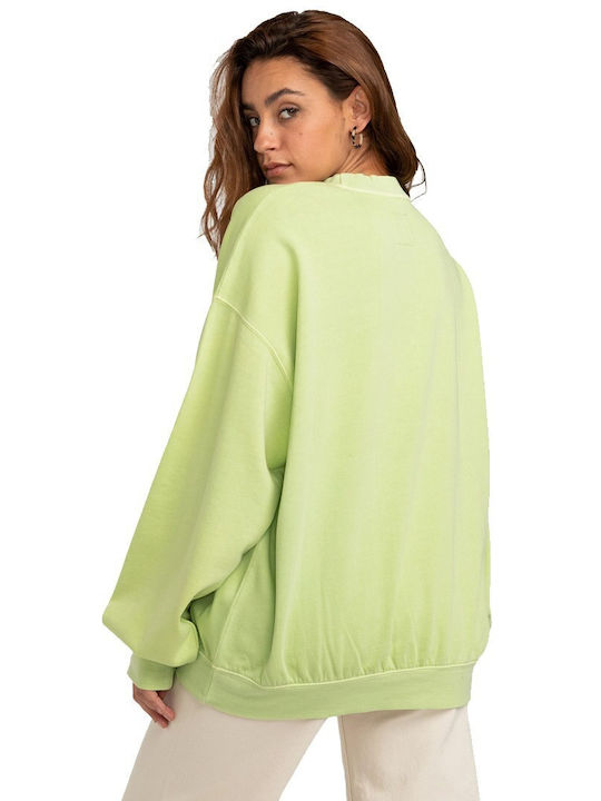 Billabong Winter Women's Fleece Blouse Long Sleeve Green