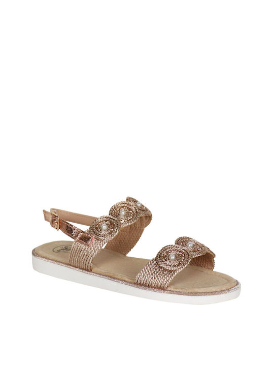 Exe Girls Sandals with Adjustable Metal Clasp Pink