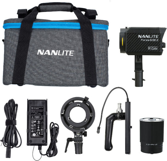 Nanlite Forza 60B II LED Kit De Iluminare Pentru Fotografie Și Video 1 Corp De Iluminat 72W 2700 - 6500K