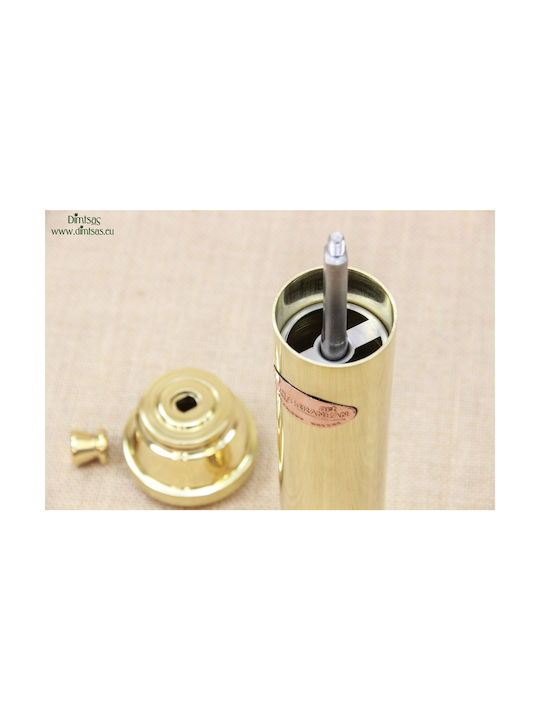 Manual Metallic Pepper Mill Brown