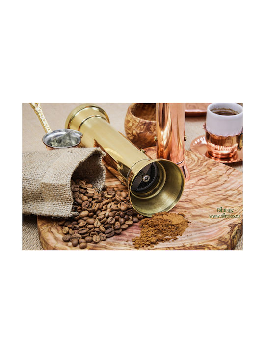 Manual Metallic Pepper Mill Brown