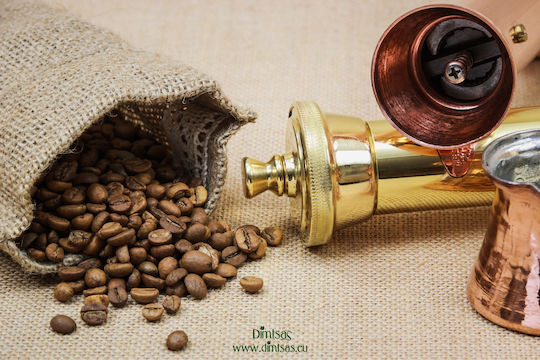 Manual Metallic Pepper Mill Brown