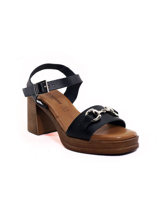 SANDALE SANDRA COVES NEGRU - 3608 NEGRU