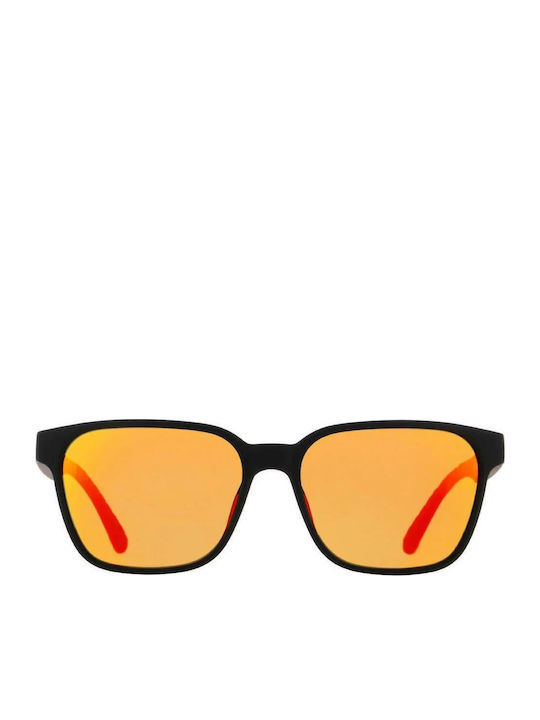 Red Bull Spect Eliot Unisex Γυαλιά Ηλίου με Μαύρο Κοκκάλινο Σκελετό και Πορτοκαλί Φακό ELIOT-003P