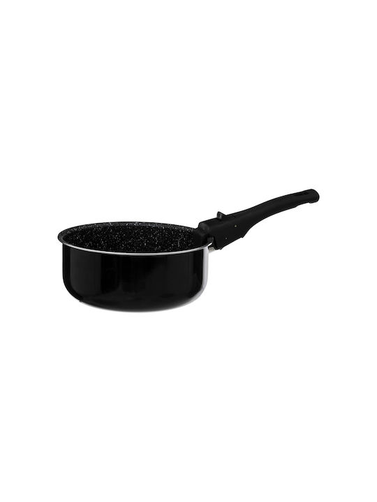 5Five Cookware Set of Aluminum with Non-stick Coating Black 3pcs