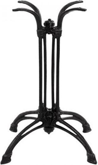 Pakketo Jewel Βάση Τραπεζιού Μεταλλική Μαύρη 59x59x72cm
