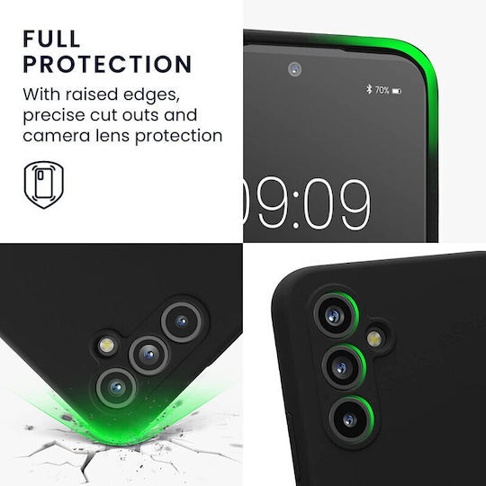 KWmobile Back Cover Σιλικόνης Μαύρο (Galaxy A54)