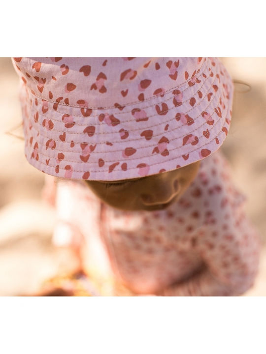 Fresk Kids' Hat Bucket Fabric Sunscreen Pink